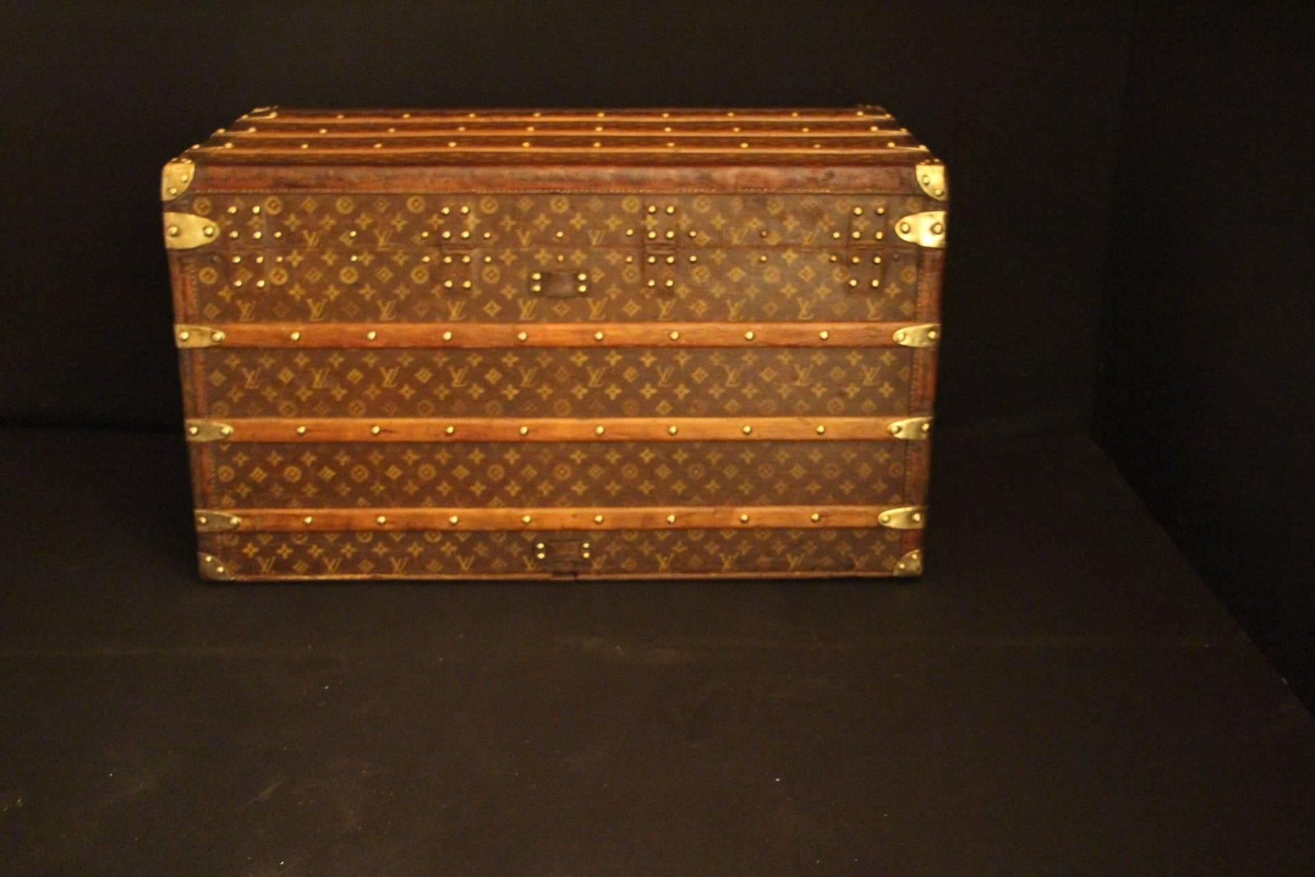 Early 20th Century 1920s Louis Vuitton Courrier Steamer Trunk