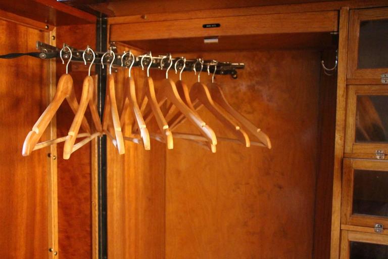 1930s Mahogany All Fitted Closet, Compactom Steamer Trunk at 1stdibs