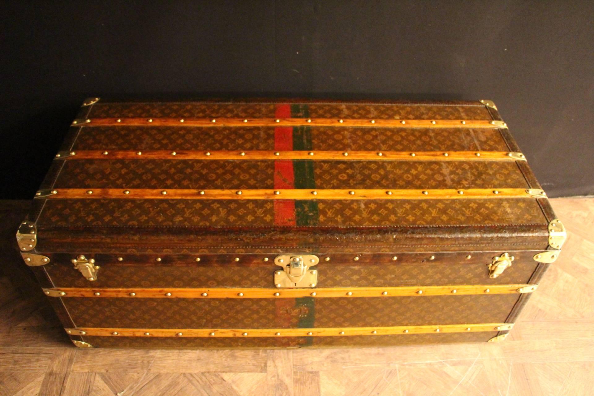 Early 20th Century 1920s Very Long Louis Vuitton Steamer Trunk