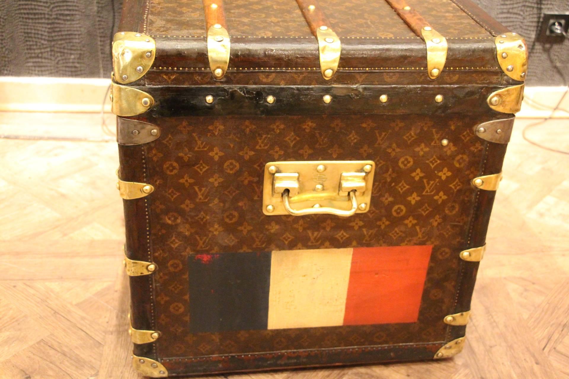  Louis Vuitton Stenciled Monogram Steamer Trunk, First Edition, Malle Vuitton 1