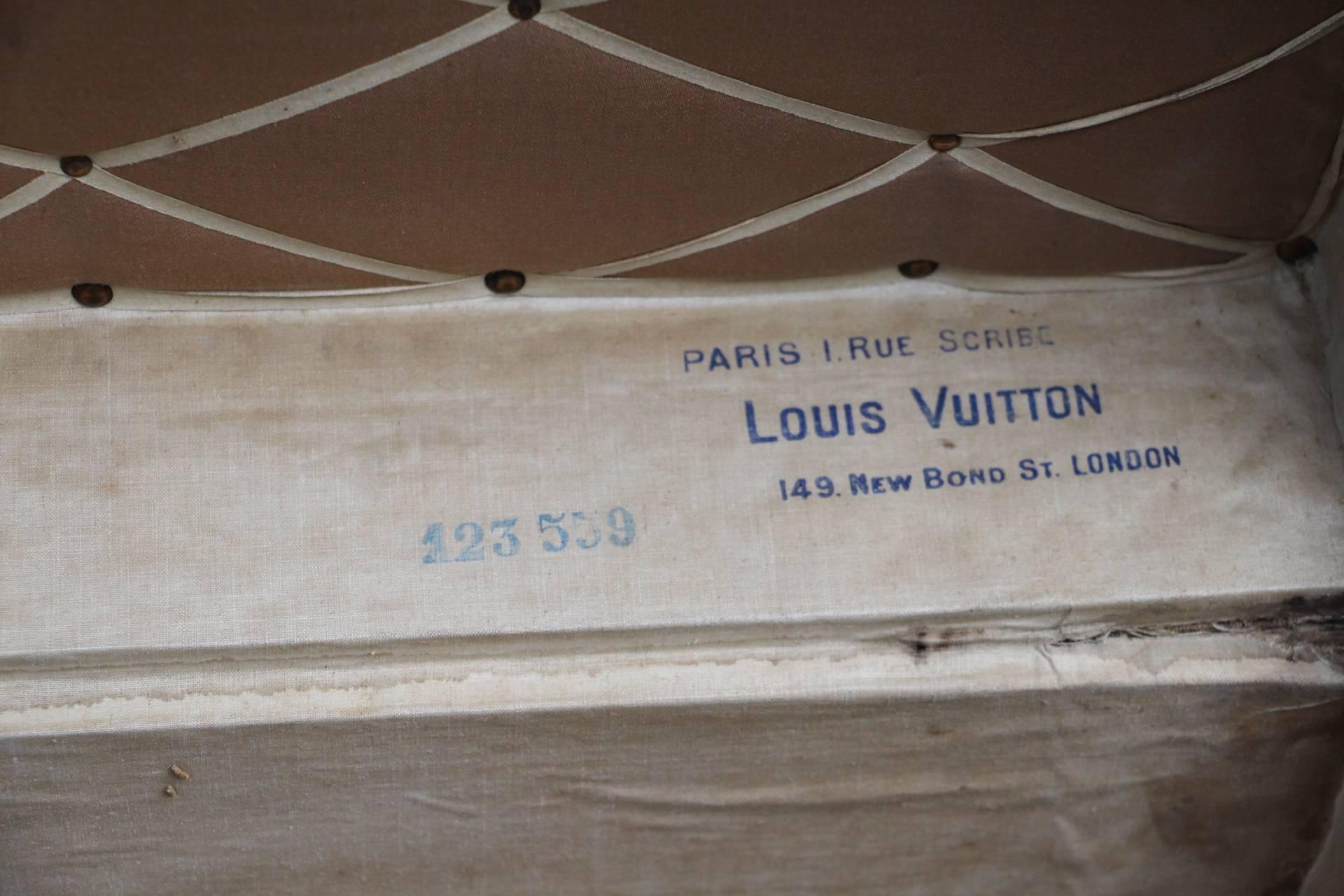 1900s Louis Vuitton Courrier Trunk in Woven Canvas, Malle Louis Vuitton 2