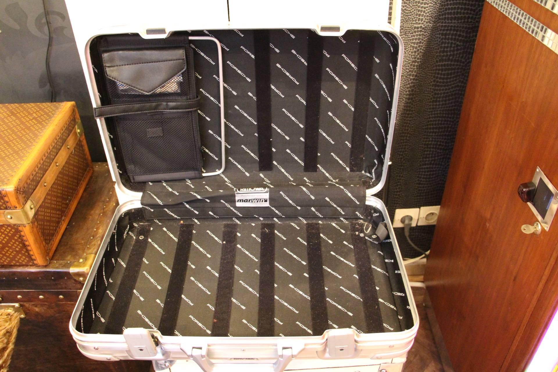 Aluminum 1980s Rimowa Porsche Aluminium Suitcase