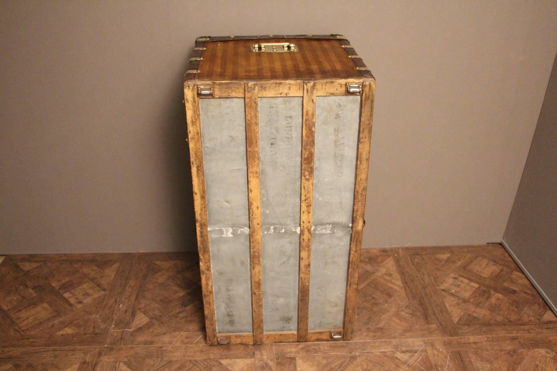 1870s Louis Vuitton Striped Canvas Trunk.Malle Louis Vuitton 2