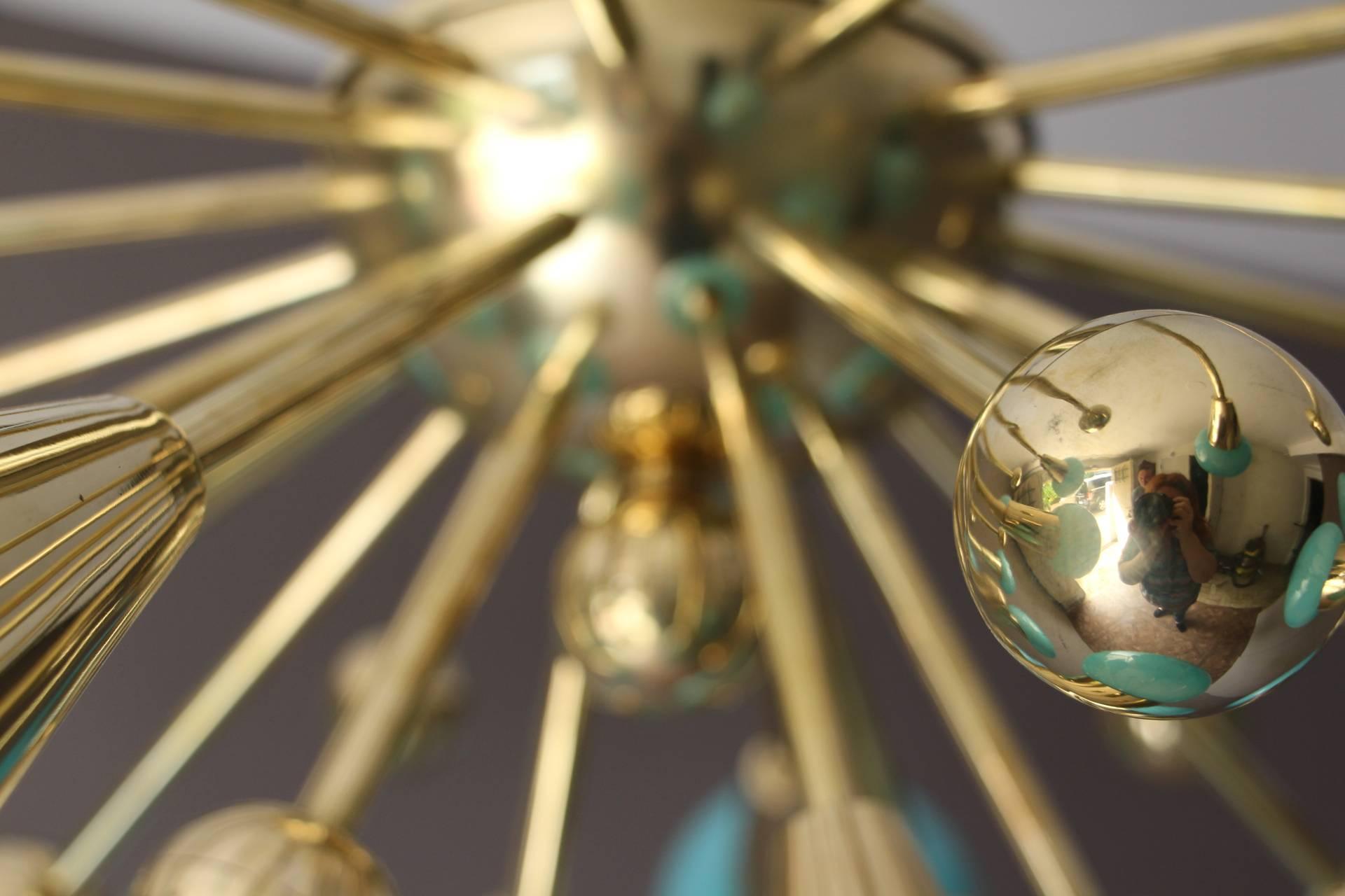 blue sputnik chandelier