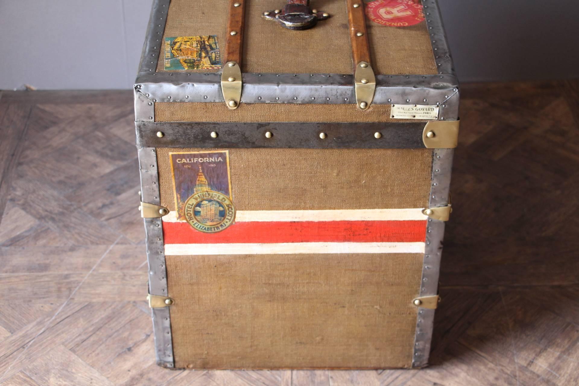 Mid-20th Century 1930s Goyard Hat Trunk