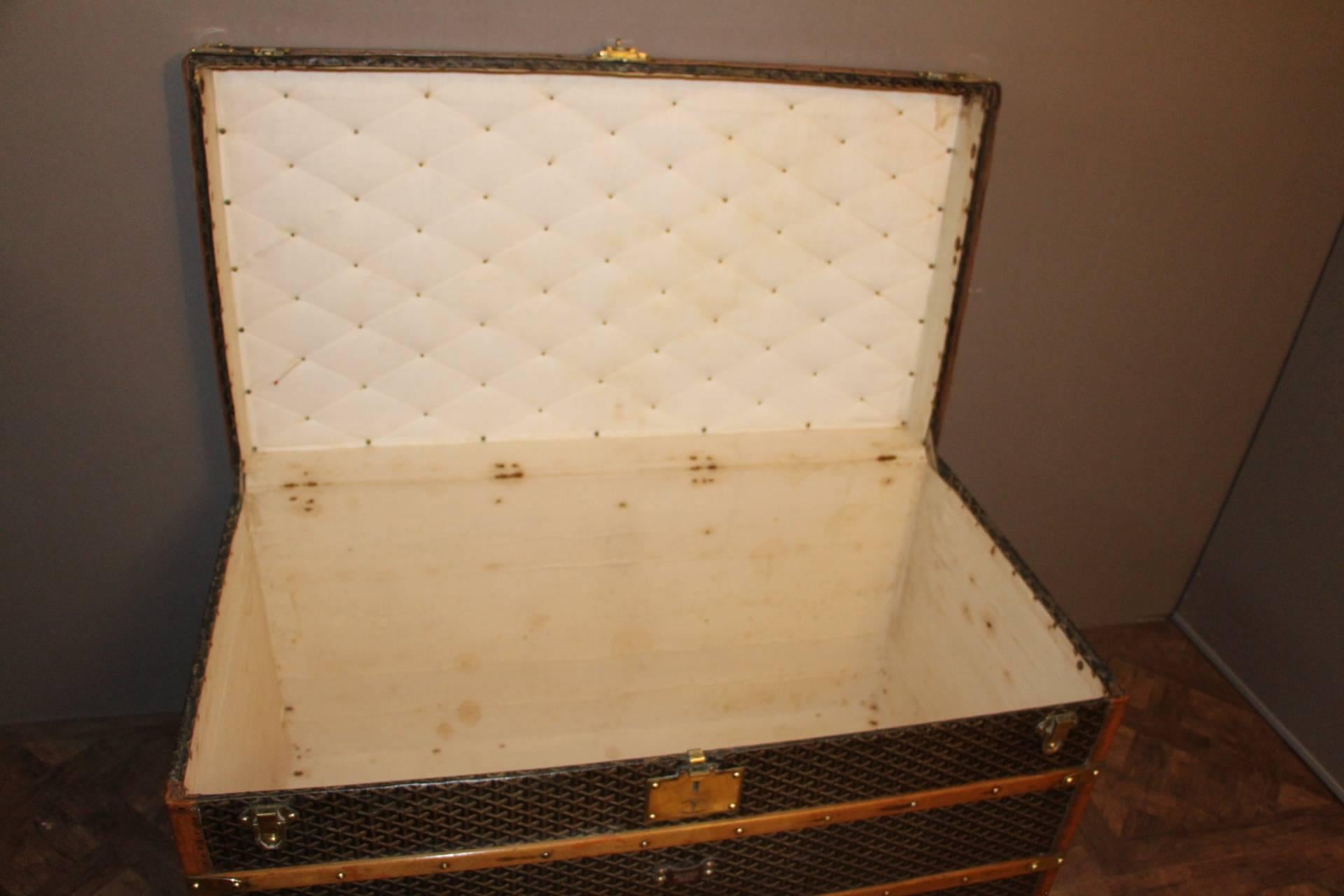 1930s Large Goyard Steamer Trunk 2