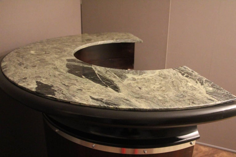 Midcentury Italian Half Moon Dry Bar Counter For Sale at 1stDibs