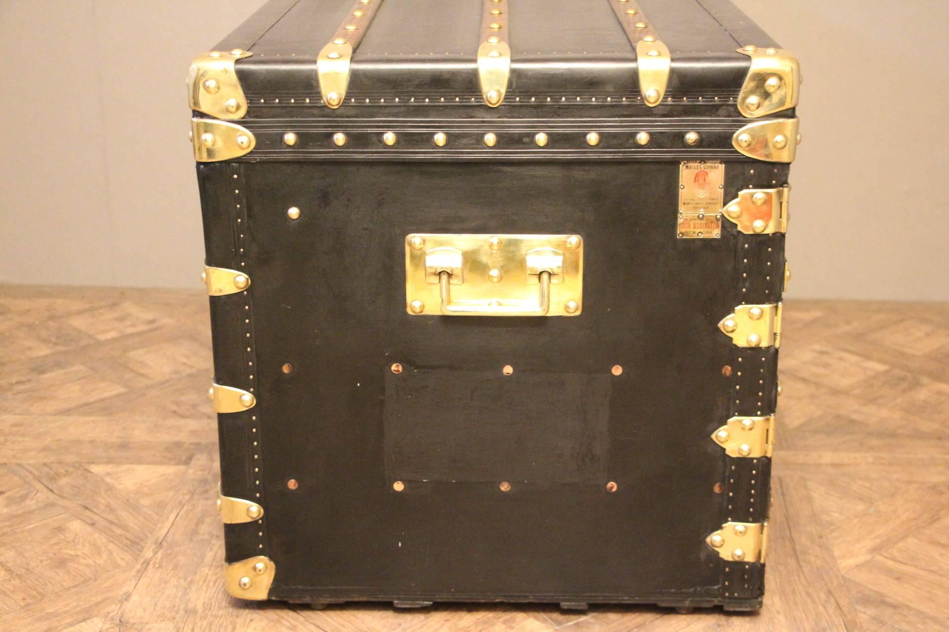 1930s Goyard Steamer Trunk, Malle a Chemises, Goyard Shirt Steamer Trunk 3