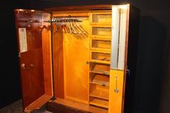 1930s Inlaid Mahogany Compactom Steamer Trunk