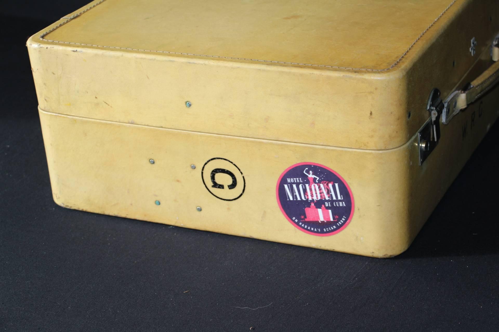 British 1930s Revelation Vellum Suitcase