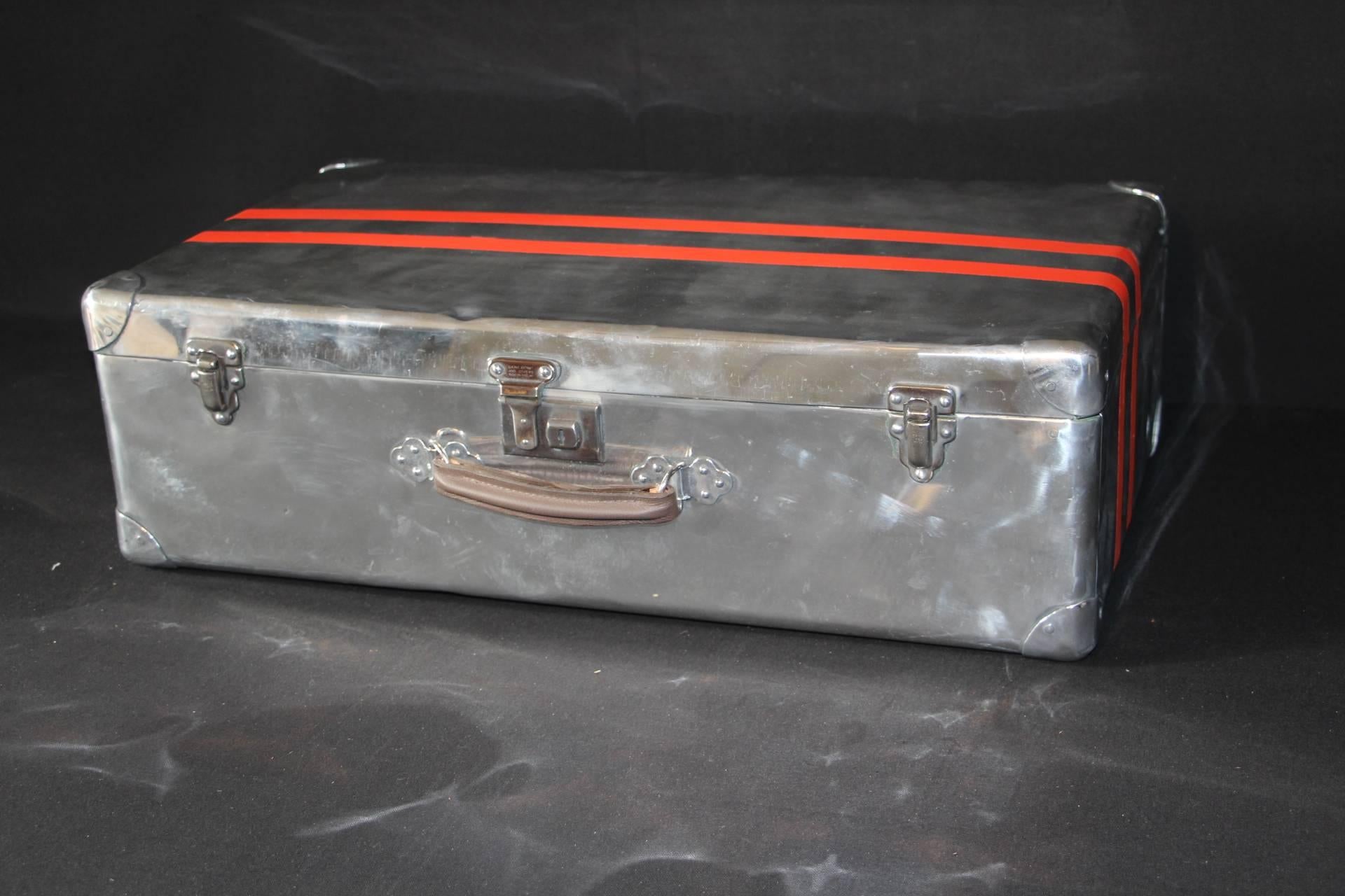 Polished 1940s Aluminum Suitcase