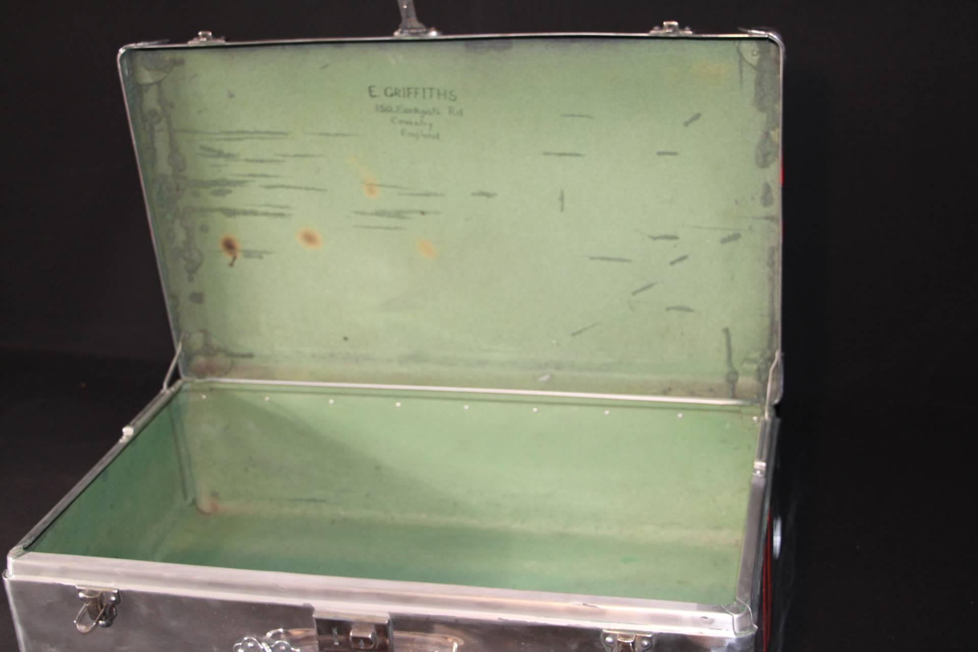 1940s Aluminum Suitcase 2