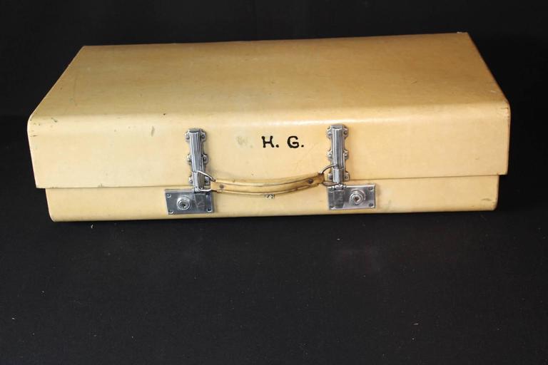 1930s Revelation Vellum Suitcase For Sale at 1stDibs