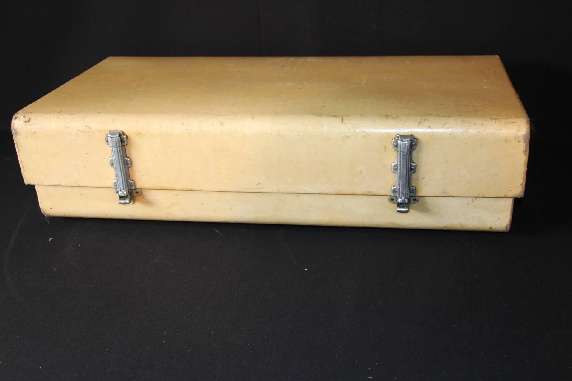 Mid-20th Century 1930s Revelation Vellum Suitcase