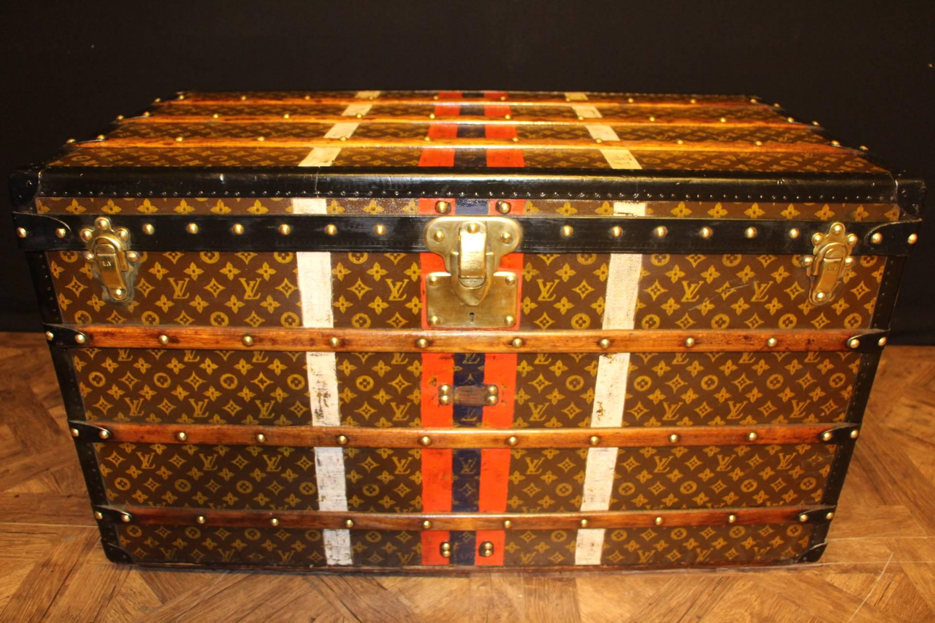 French 1920s Louis Vuitton Courrier Steamer Trunk