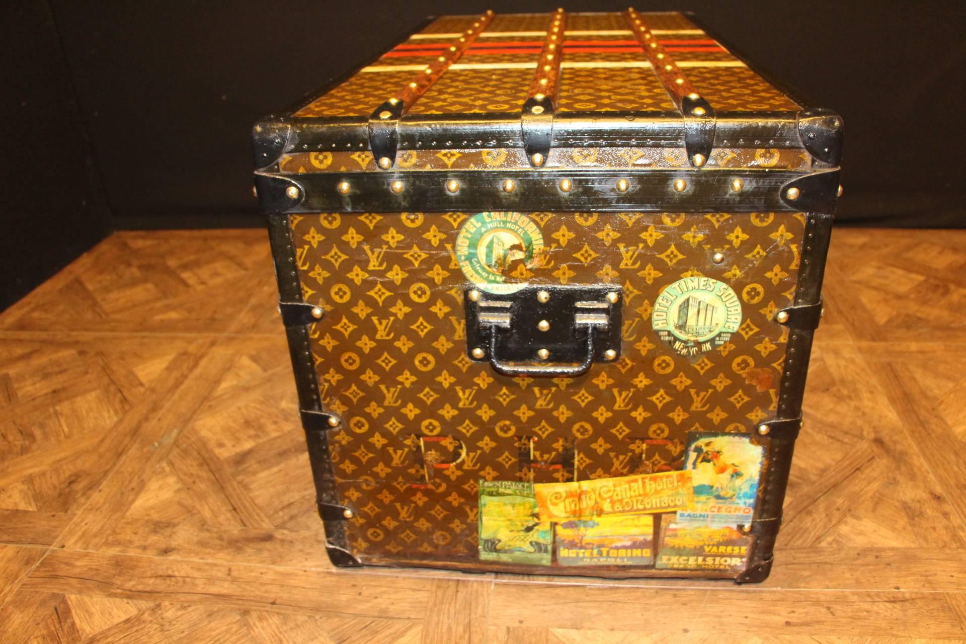 Early 20th Century 1920s Louis Vuitton Courrier Steamer Trunk