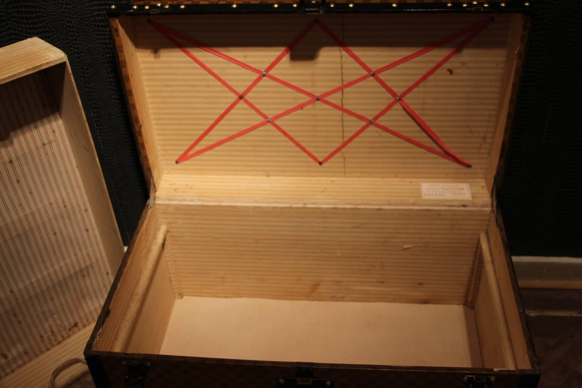 1890s Damier Canvas Louis Vuitton Steamer Trunk 2