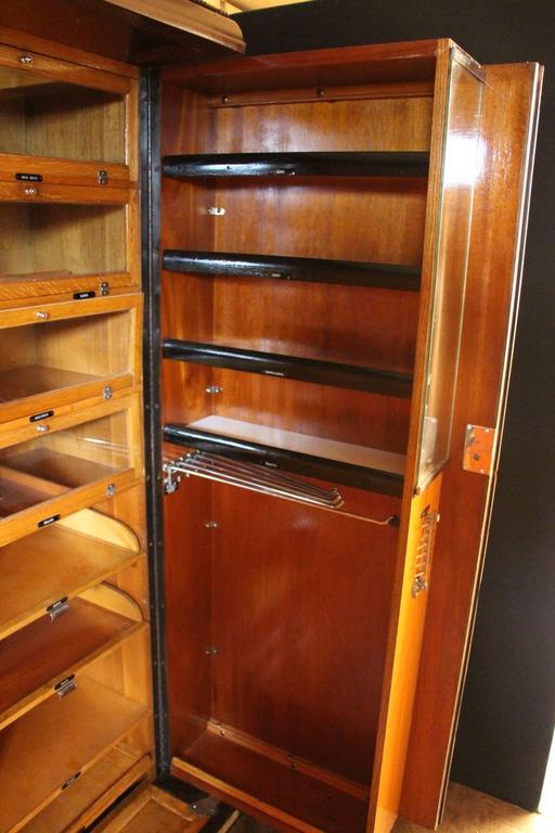 1930s Mahogany All Fitted Closet, Compactom Steamer Trunk at 1stdibs