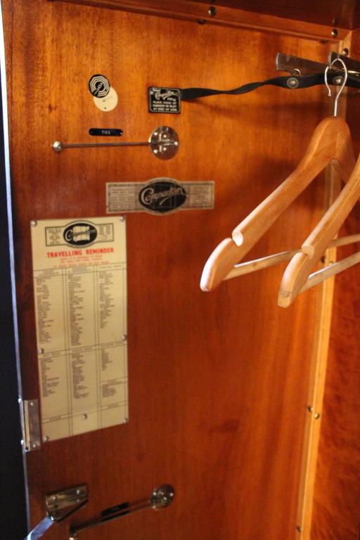 1930s Mahogany All Fitted Closet, Compactom Steamer Trunk at 1stdibs