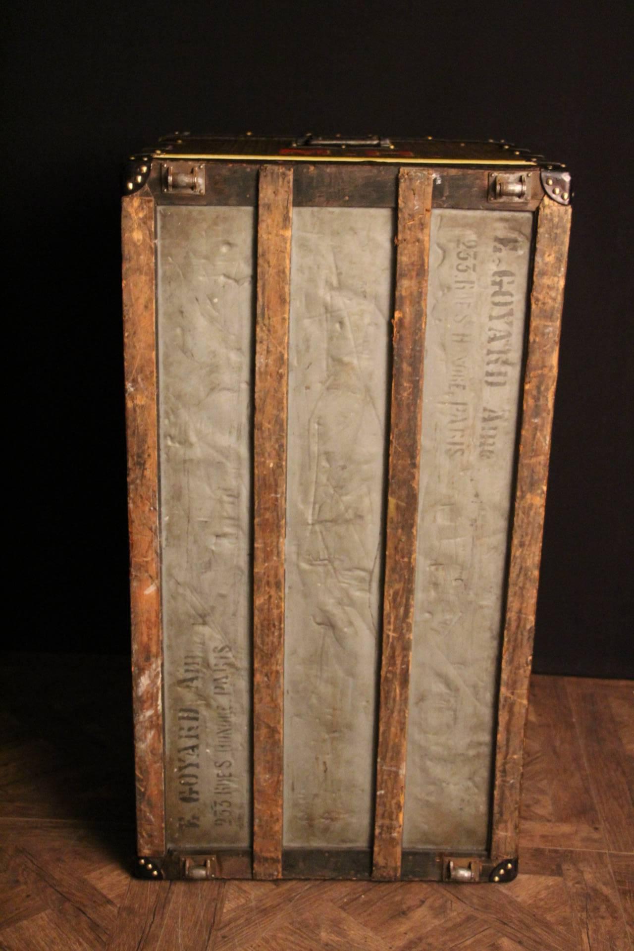 1920s Extra Large Goyard Trunk 1