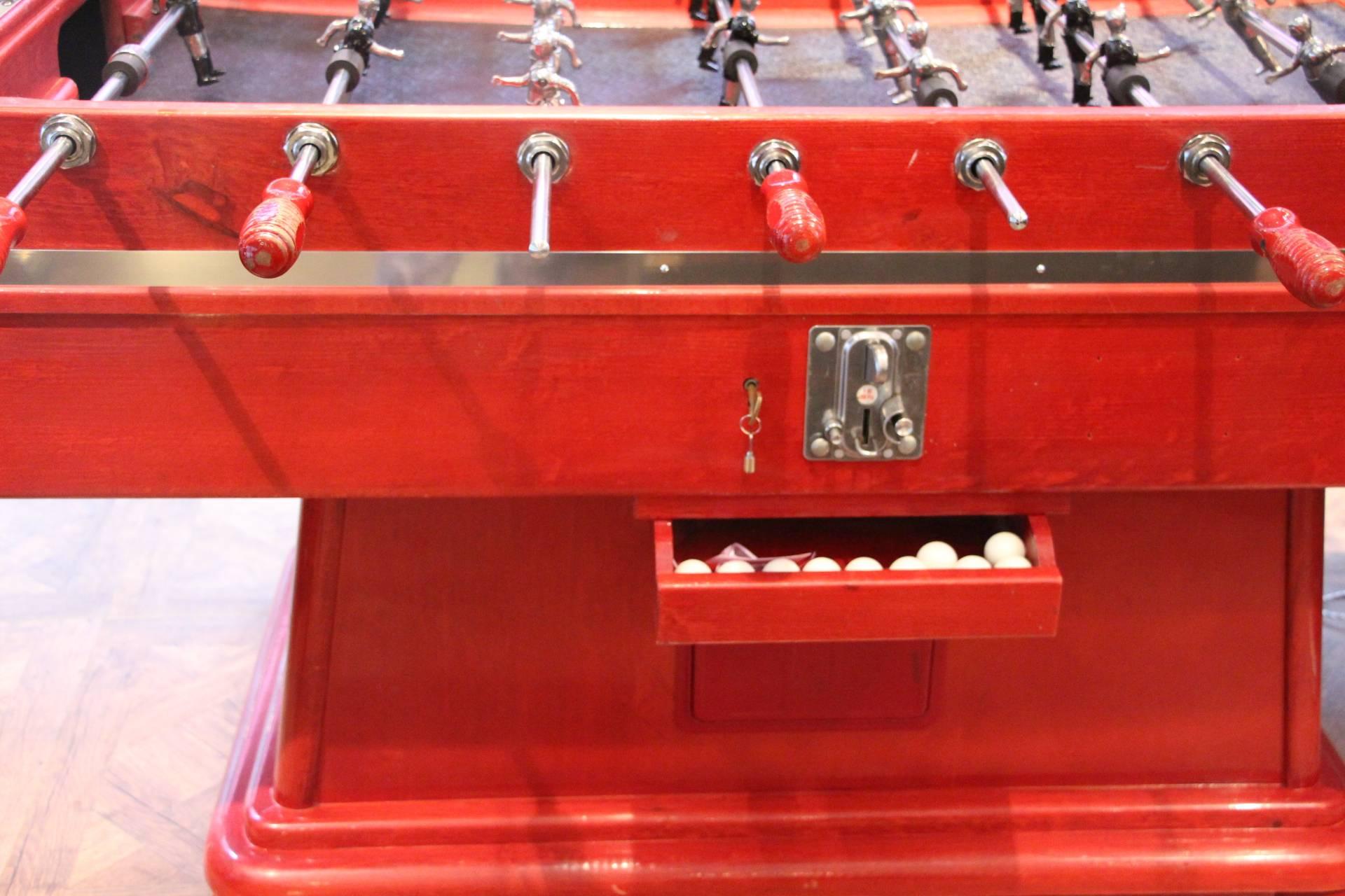 Red Foosball Table, 1970s 5