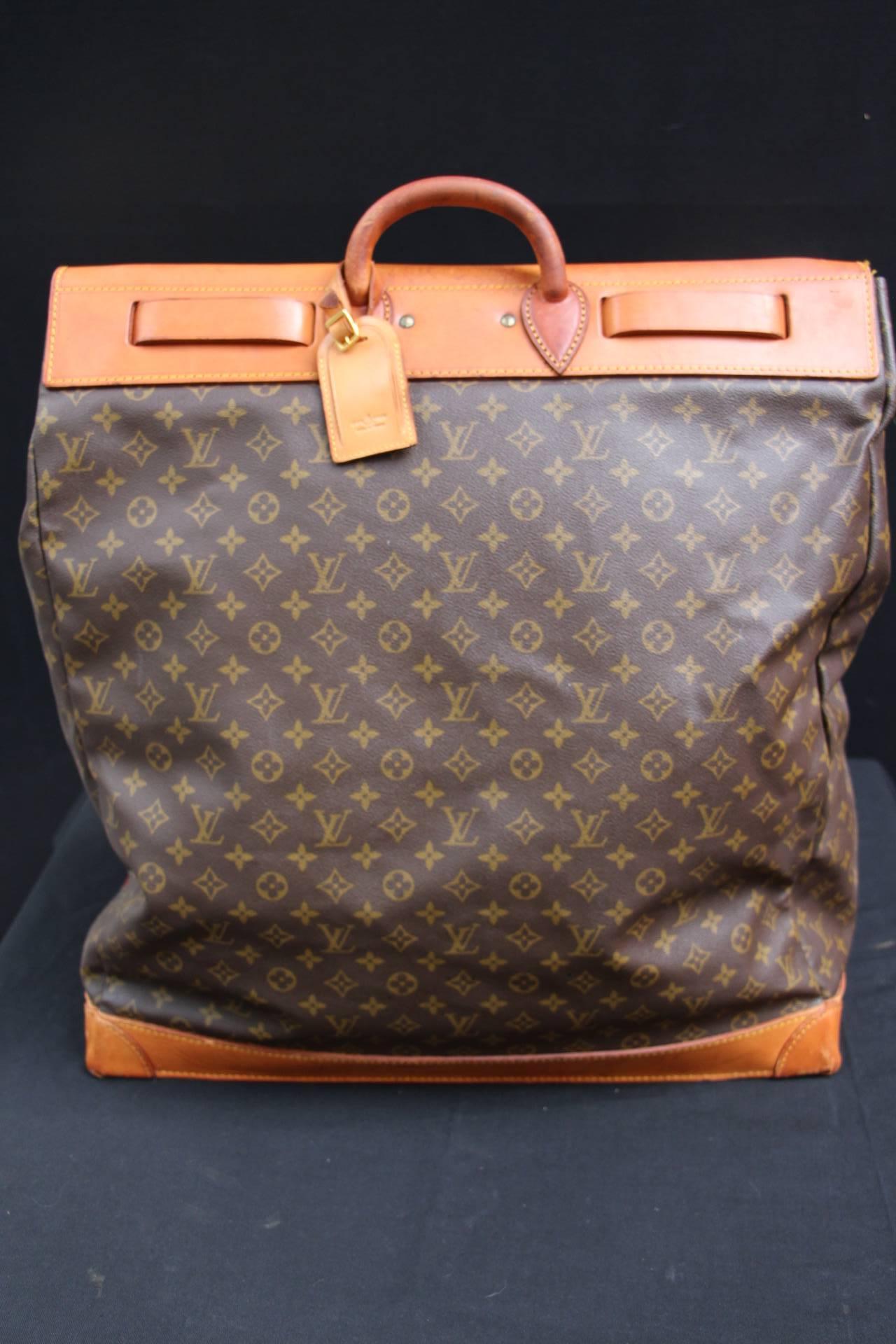 Large Louis Vuitton Steamer Bag In Good Condition In Saint-Ouen, FR