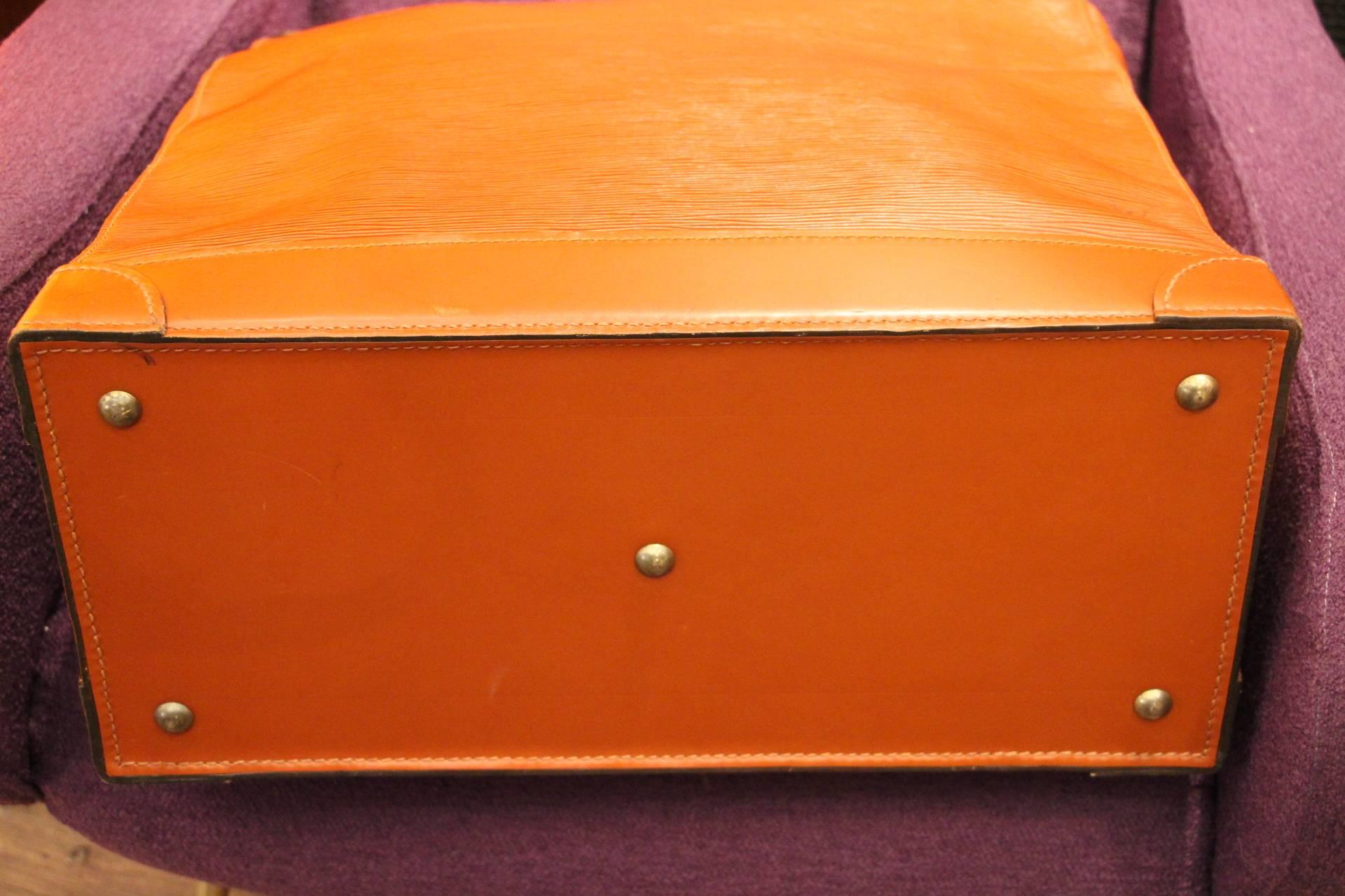 Louis Vuitton Steamer Bag Epi Leather, Golden Brown Color 5