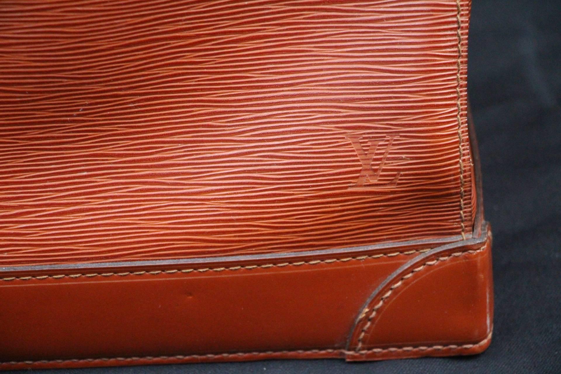 Louis Vuitton Steamer Bag Epi Leather, Golden Brown Color 2