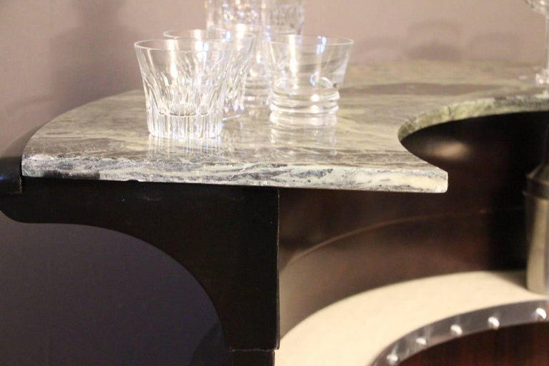 Midcentury Italian Half Moon Dry Bar Counter at 1stDibs