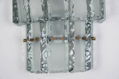 Ten Beautiful Murano Glass Wall Sconces in the Style of Fontana Arte