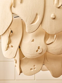 Olivia Cognet “Cascade” Ceramic and Iron Chandelier