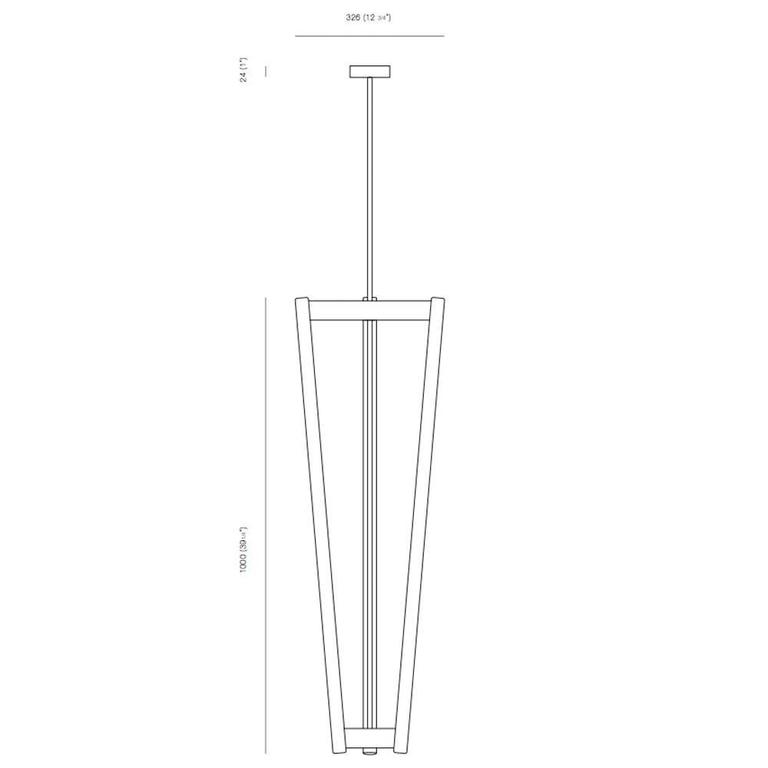 Michael Anastassiades Satin Brass Tube Chandelier at 1stDibs