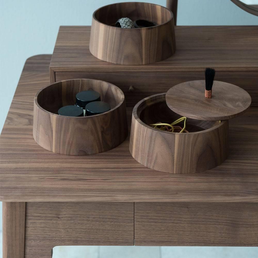 Contemporary Pinch Lana Dressing Table, Walnut For Sale