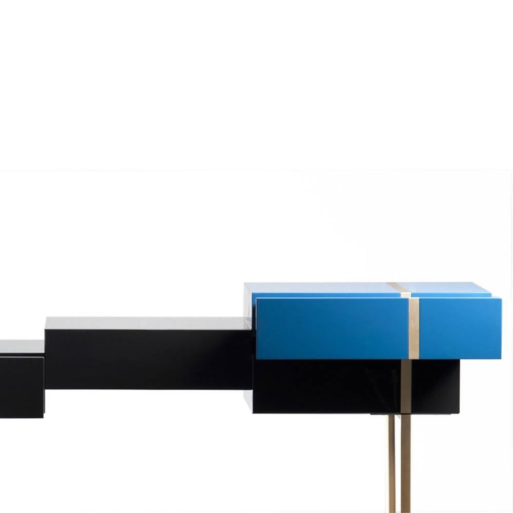 Hagit Pincovici Metaphysics Sideboard Black/Blue In New Condition For Sale In New York, NY