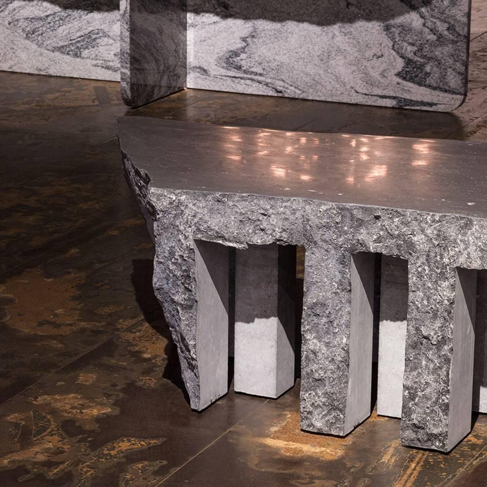 Modern Lex Pott Fragments Stone Column Coffee Table For Sale