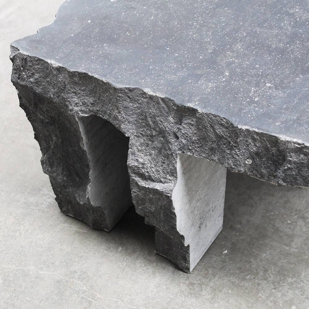Dutch Lex Pott Fragments Stone Column Coffee Table For Sale