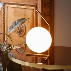 Michael Anastassiades Flos Brass IC T1 Low Table Lamp Light with Globe