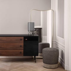 Small Gubi Pouffee Ottoman Footstool with Fringe