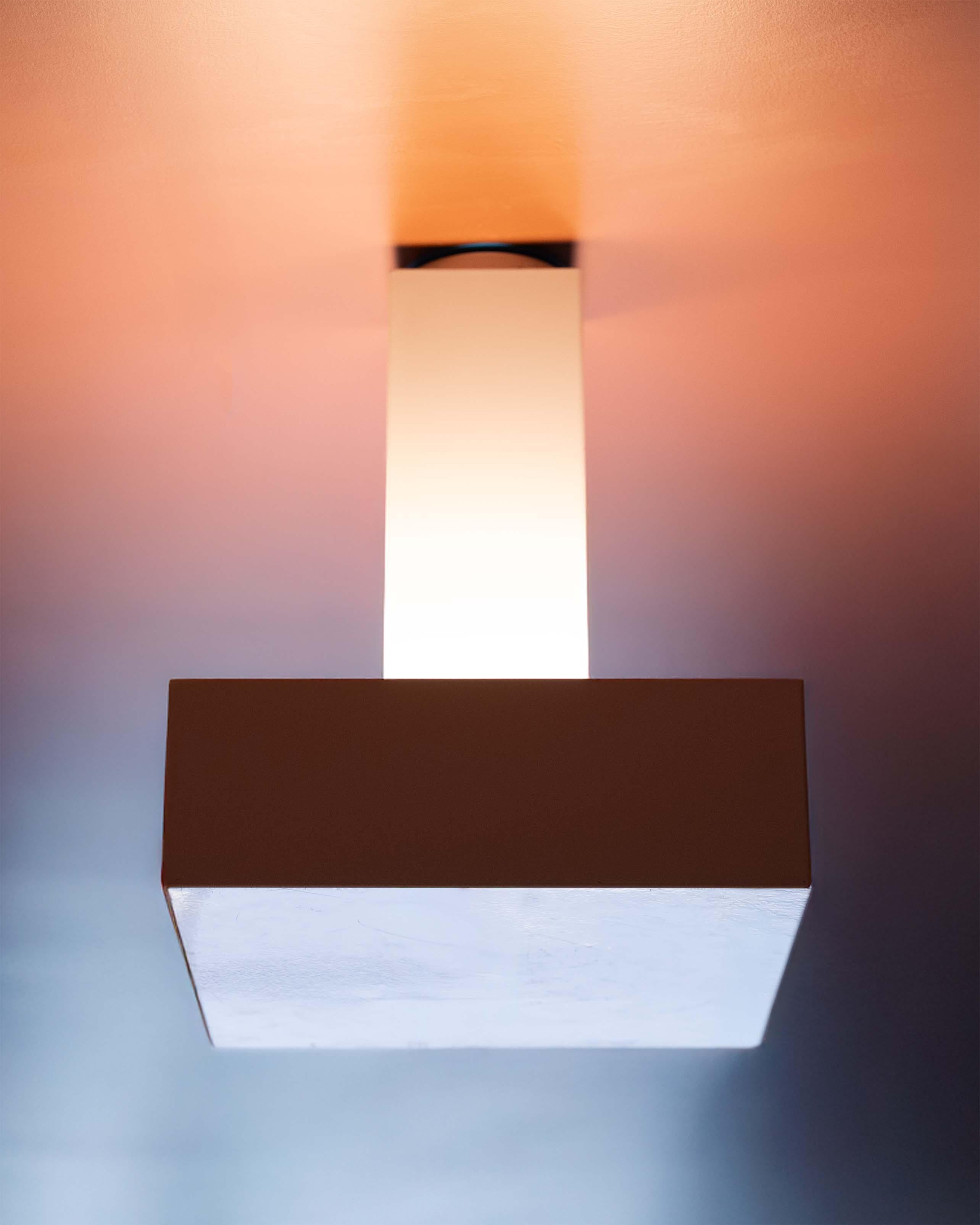 Ettore Sottsass Una lámpara de techo, 1980 Metal en venta