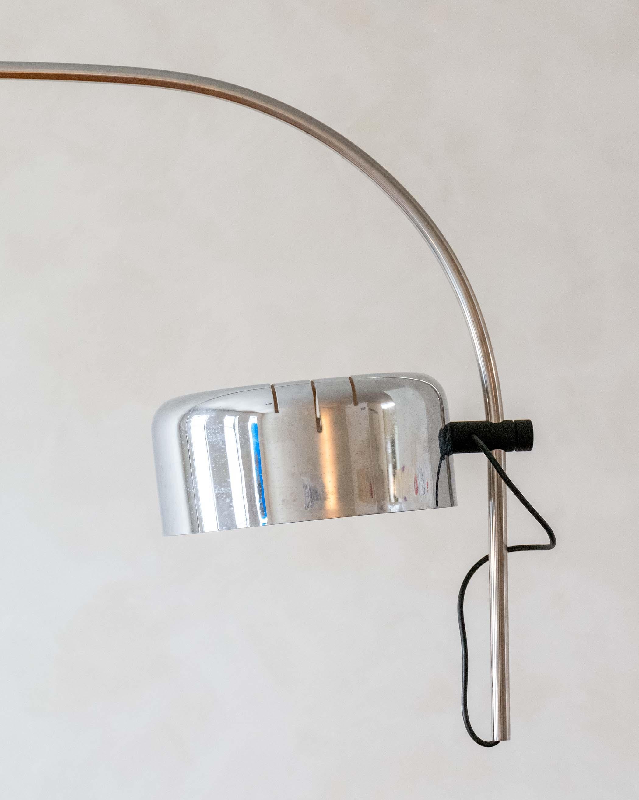 Italian Arc Floor Lamp by Joe Colombo For Sale