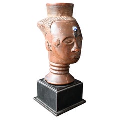 Antique Kuba Anthropomorphic Palm Wine Cup, 19th century -  provenance Didier Claes