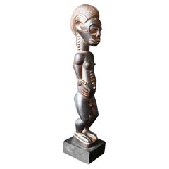 Seltene männliche Baule-Geistfigur (Blolo Bian) - frühes 20. Jahrhundert