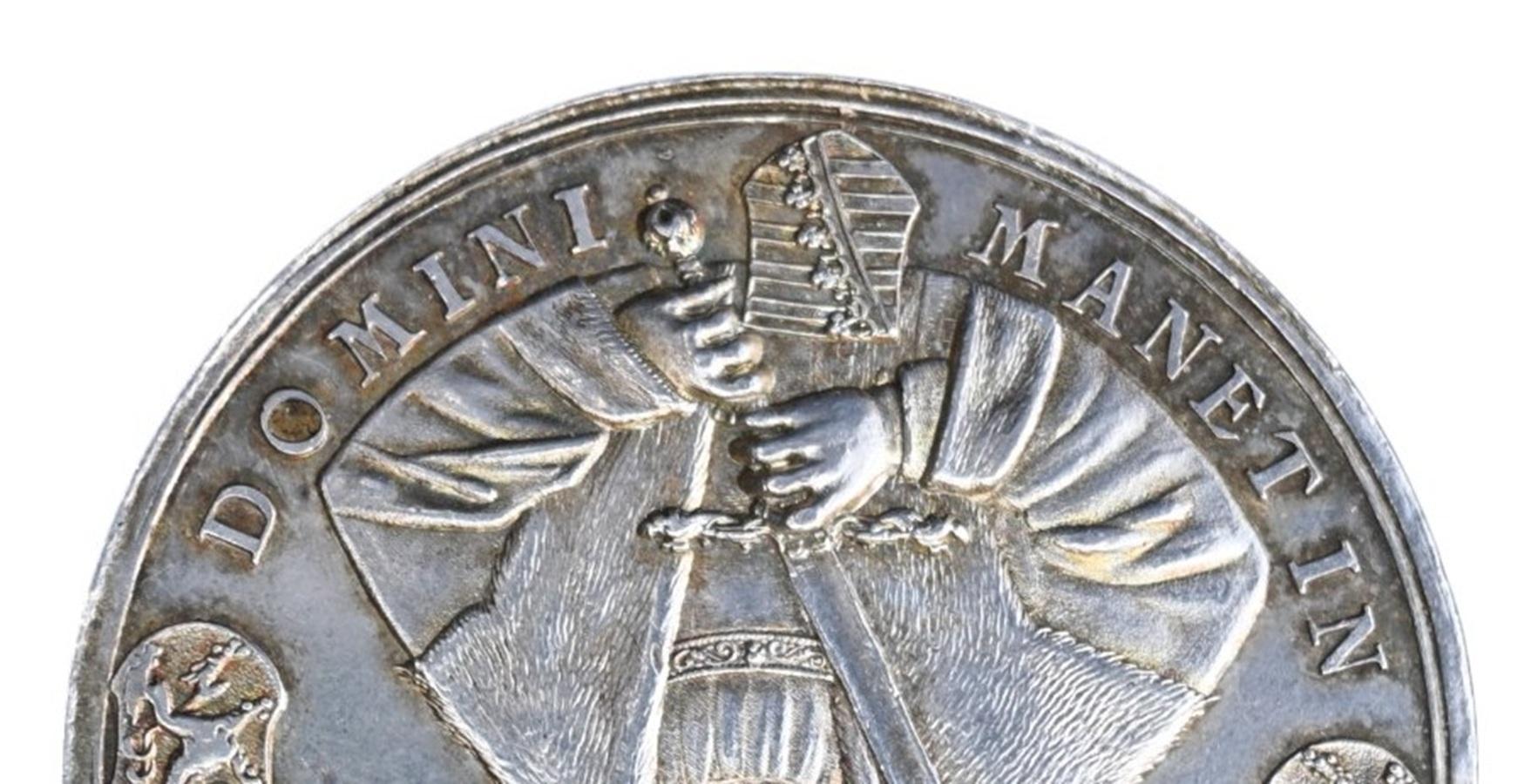 Medaglia commemorativa della Riforma in argento 1630, 100° anniversario di Augusta In condizioni buone in vendita a Bilzen, BE