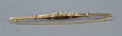 Brosche im Belle-Époque-Stil aus Gold, Platin, Perlen und Diamanten