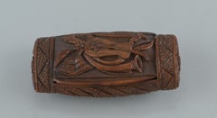 Carved Corozo Snuffbox – early 19th Century