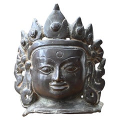 Bronze Head Of A Buddhist Deity, Ming Dynasty