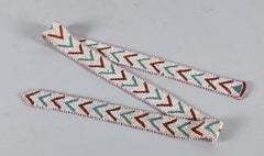 Rwanda Tutsi beaded belt - glass beads on textile, 1943
