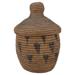 Tutsi “Agaseke” Lidded Basket — Rwanda, First Half of the 20th Century