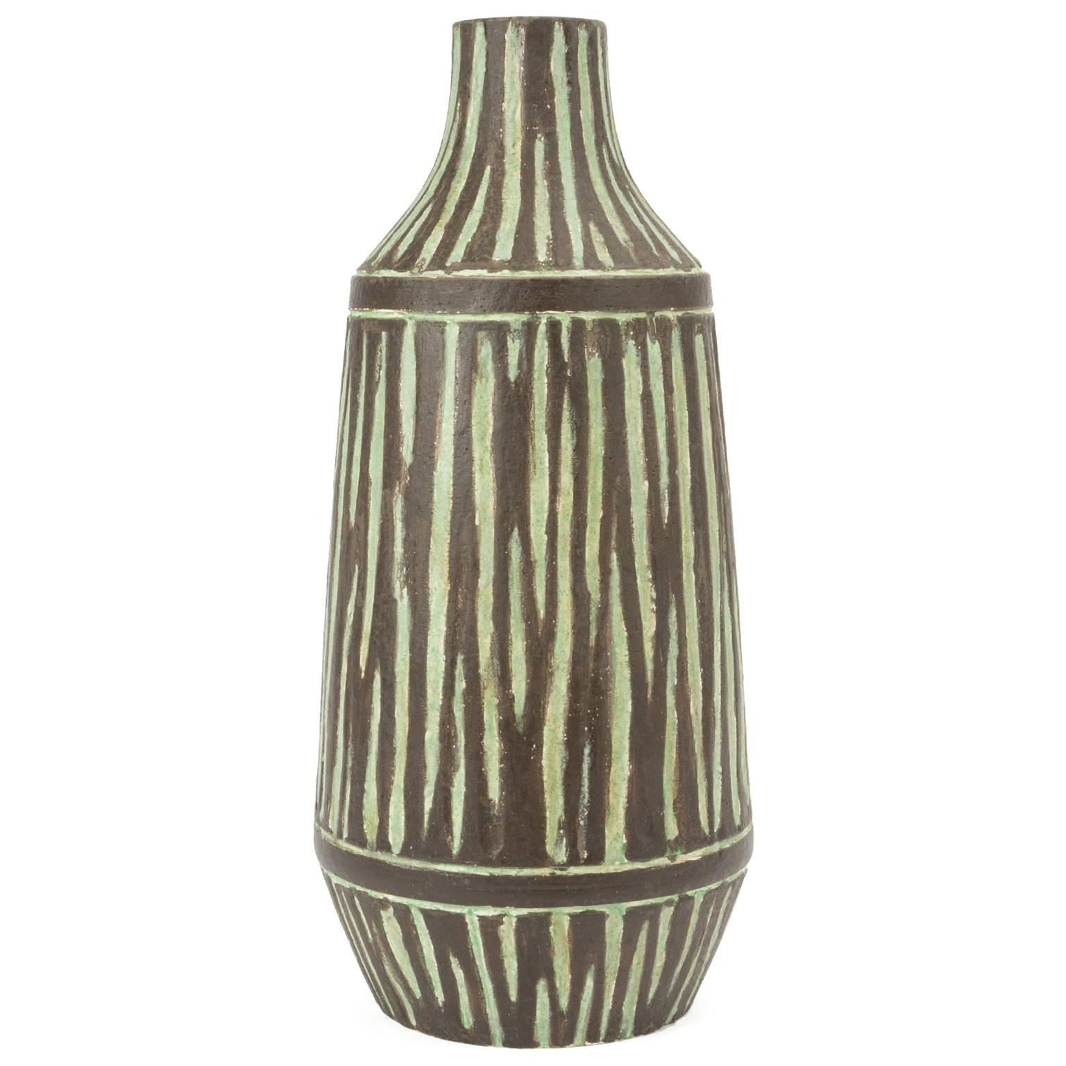 Bitossi Ceramiche Vase by Aldo Londi, Limited Edition, 2016 For Sale