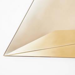 Console Phi in ottone lucido dorato di Hervé Langlais 2017 Francia